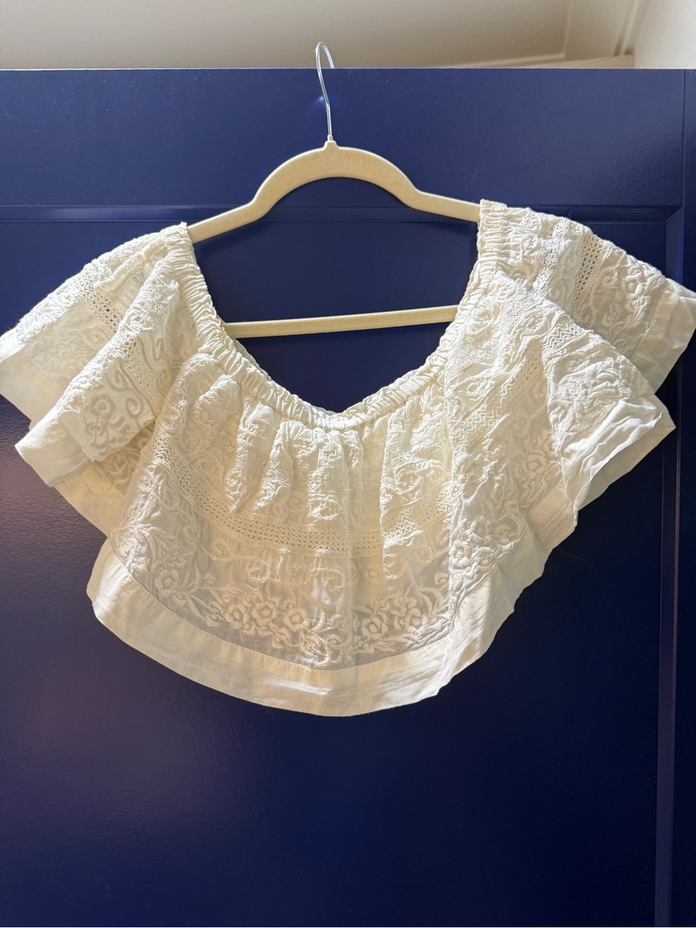 Free People Limited Edition Gemma White Top #47/65 Rare Size 6